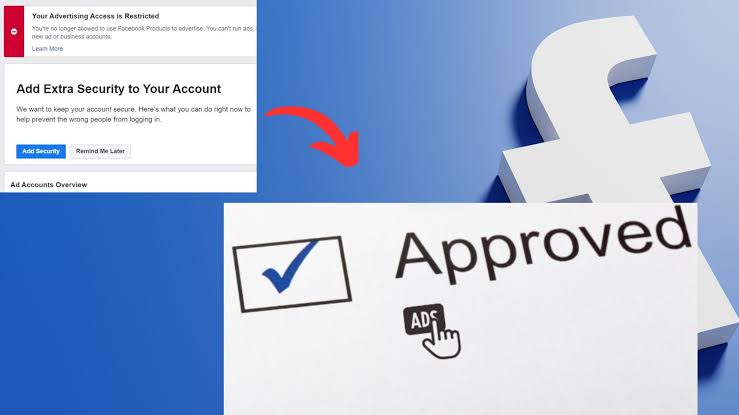 Approved Facebook advertising illustration