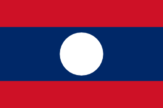 Laos country flag Flag of Laos
