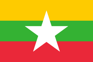 Myanmar country flag Flag of Myanmar