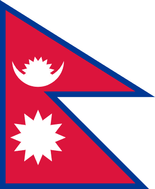 Nepal country flag Flag of Nepal