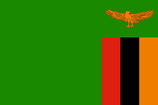 Zambia country flag Flag of Zambia